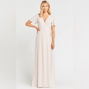 Show Me Your Mumu Noelle Flutter Wrap Dress Ring Crisp M- worn once. Drycleaned